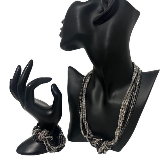 BCBGeneration Jewelry - BCBGeneration Multicolor Chains Necklace & Bracelet Set